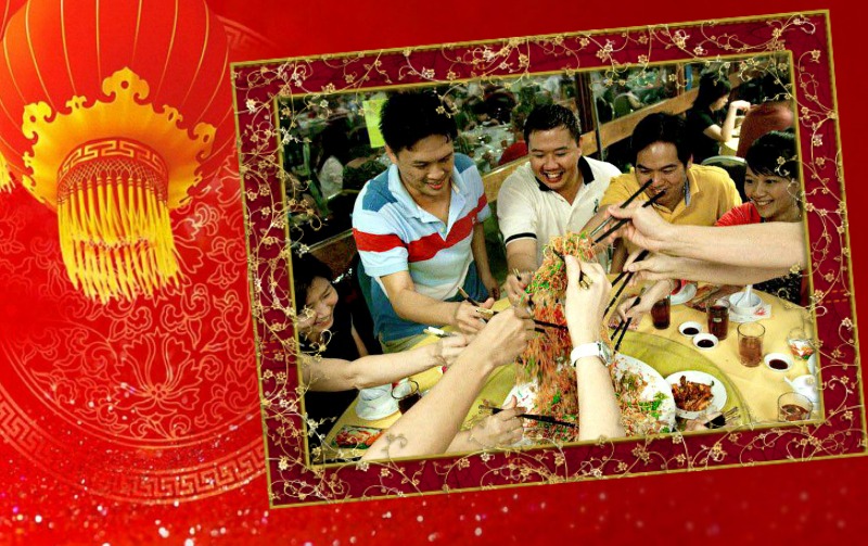 Chinese New Year is a joyous occasion and tossing Yee Sang with friends and family is one of the many traditions practiced during the festive period. (Image Credit: Rick Low) 