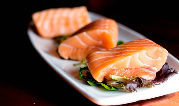 A plate of Salmon. Seafood to Conceive