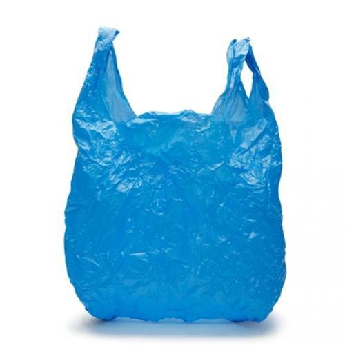 Blue Plastic Bag. Mummy Hacks to Make Diaper Changing