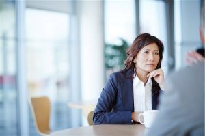 Woman at Meeting