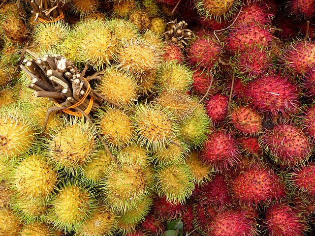 Red And Yellow Rambutans