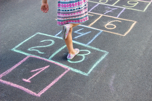 indoor activities - hopscotch