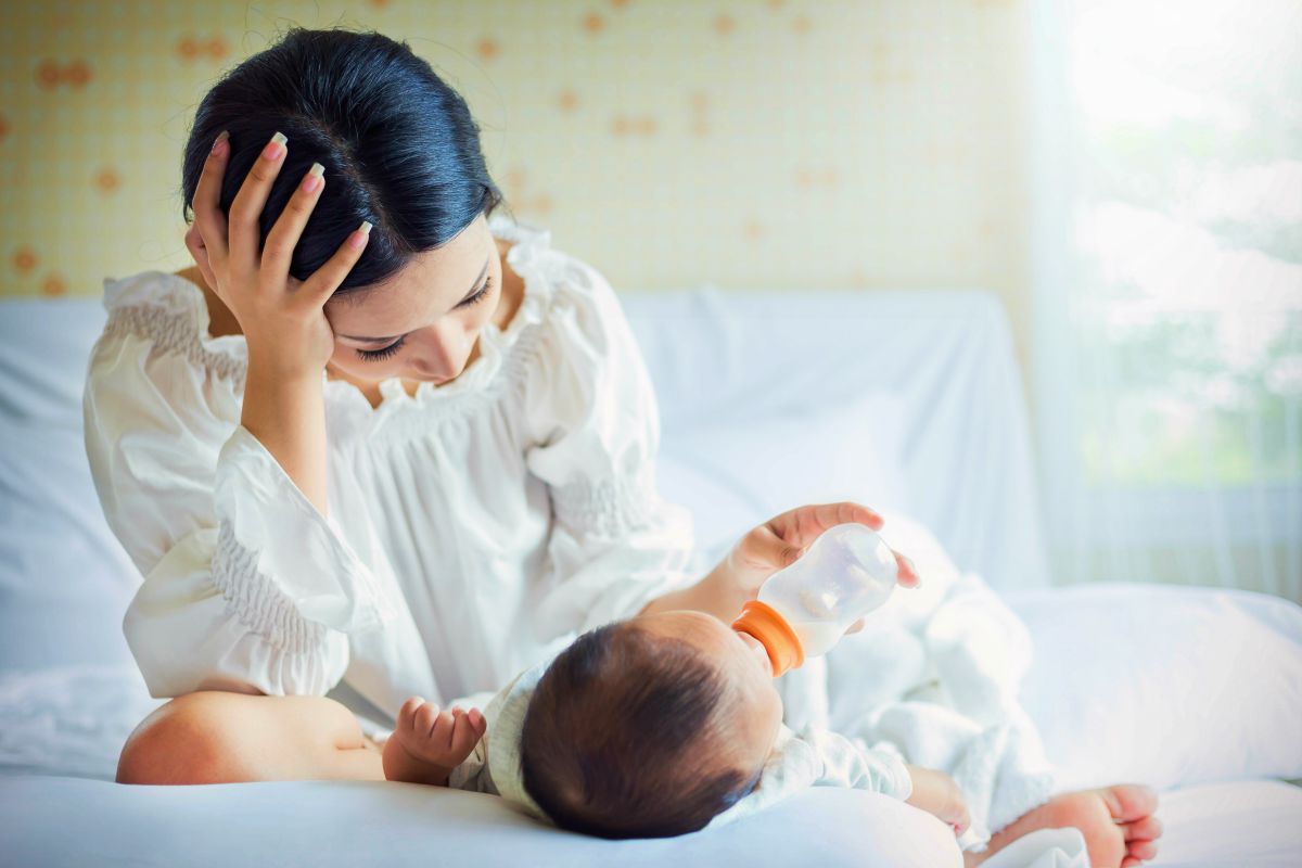 mother with postpartum depression