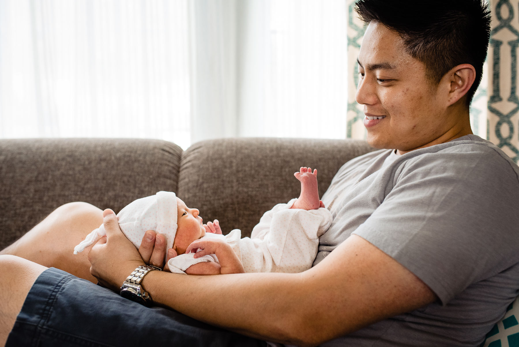 Father With Newborn