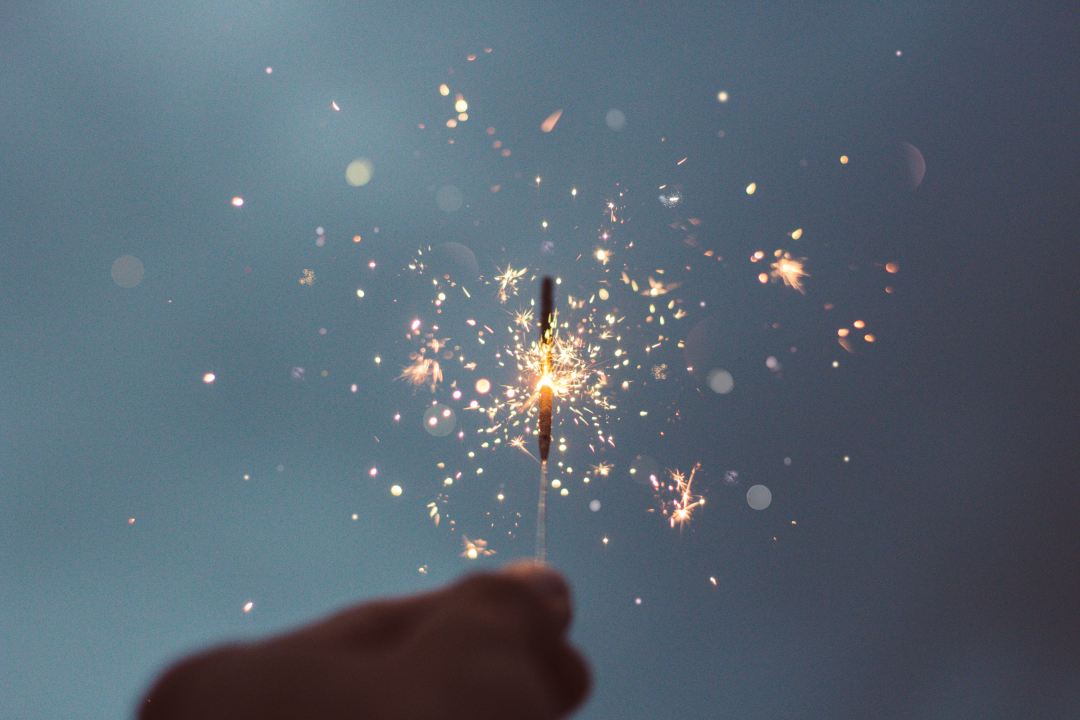 Sparkler in Hand