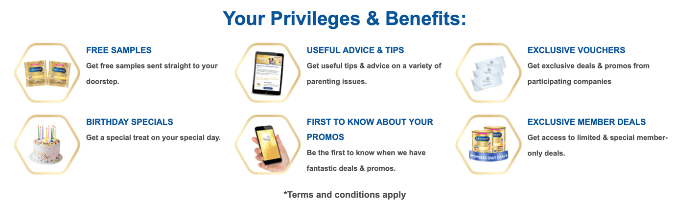 Enfamama A+ Club mobile app benefits