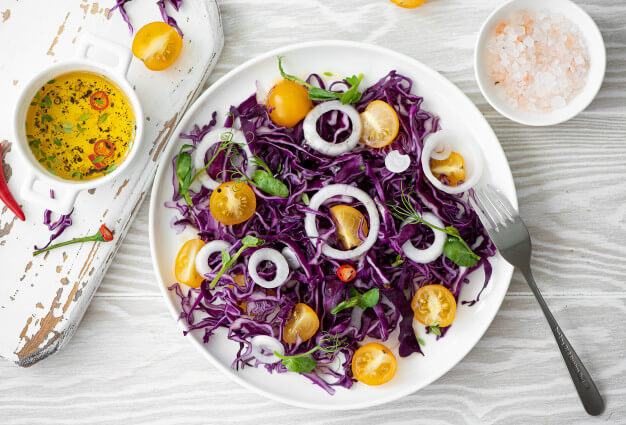 Red cabbage is a great and affordable option