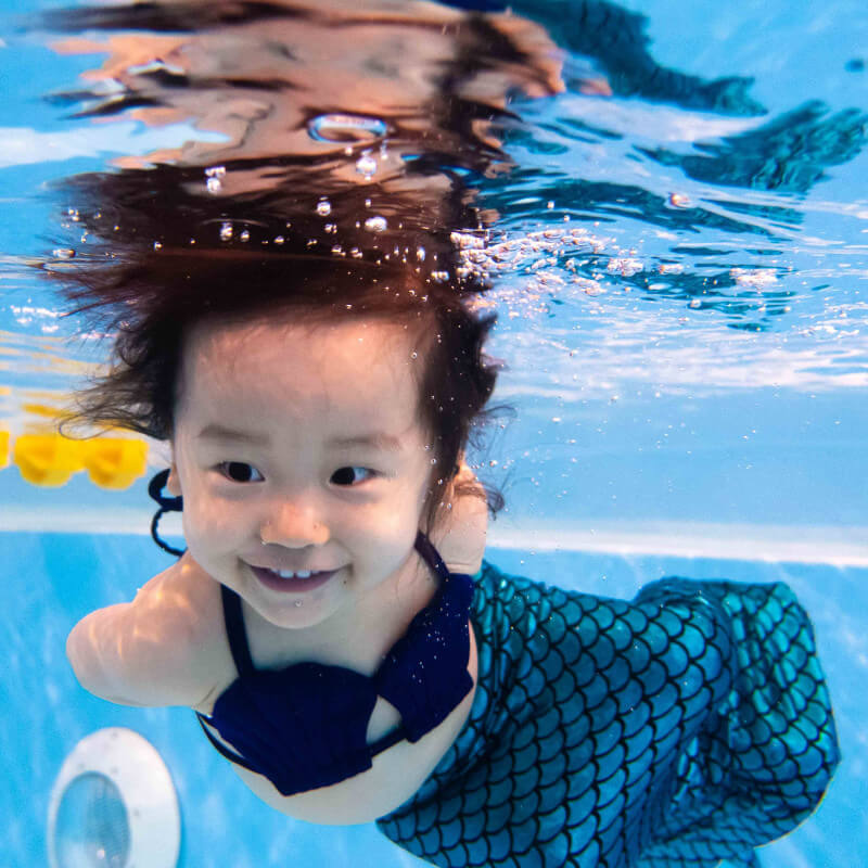 teaching swimming