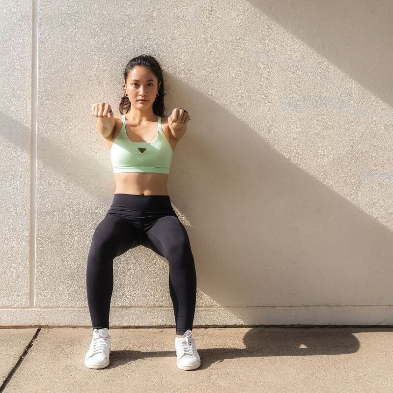 Wall sit during pregnancy