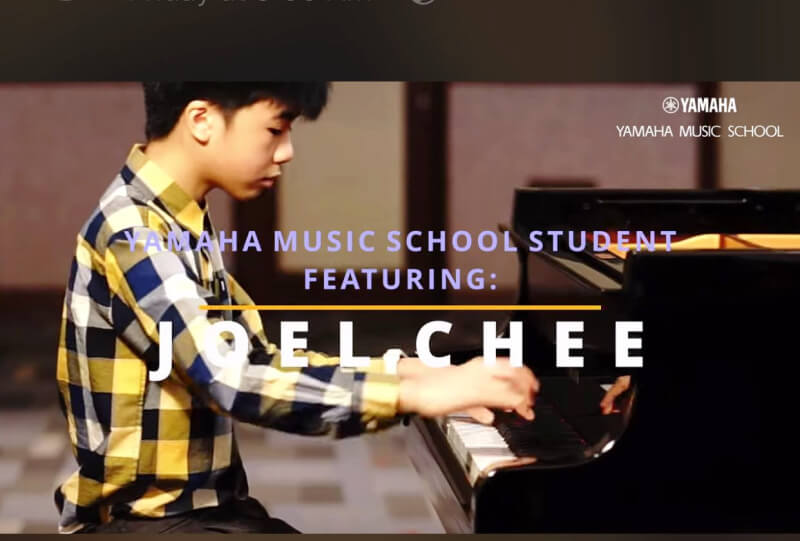 Still in school and not yet old enough to decide on his career path or which degree, Joel Chee (14) has shown great potential in music, among other interests. 