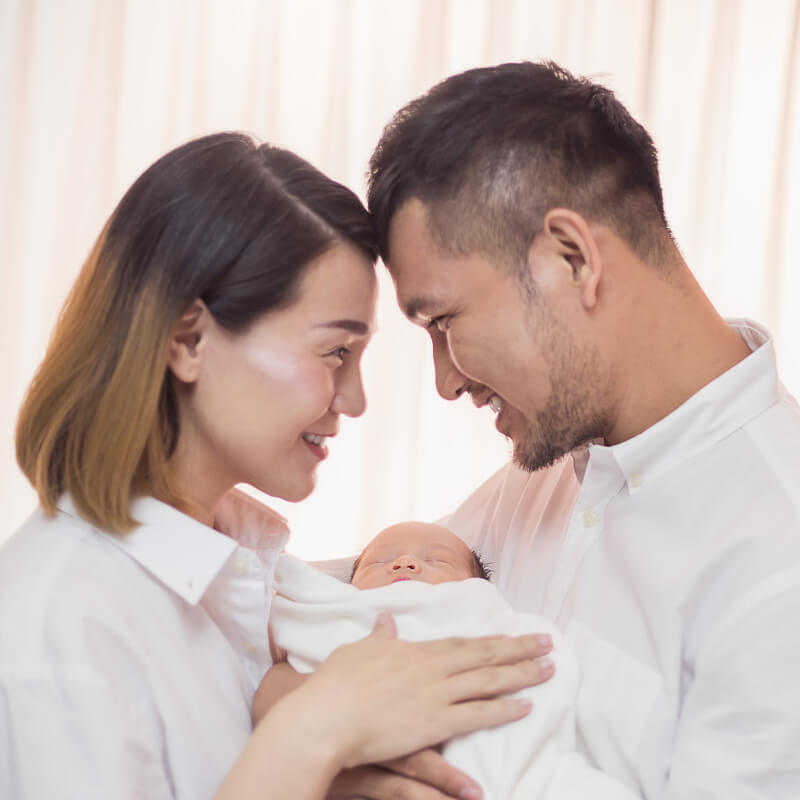 parents and newborn