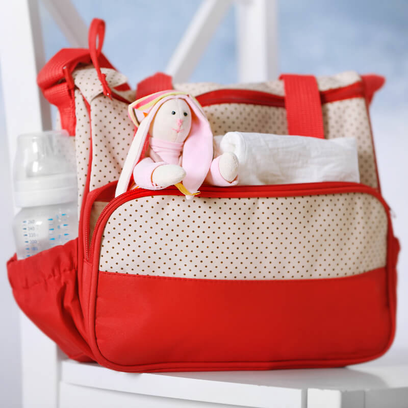 A diaper bag