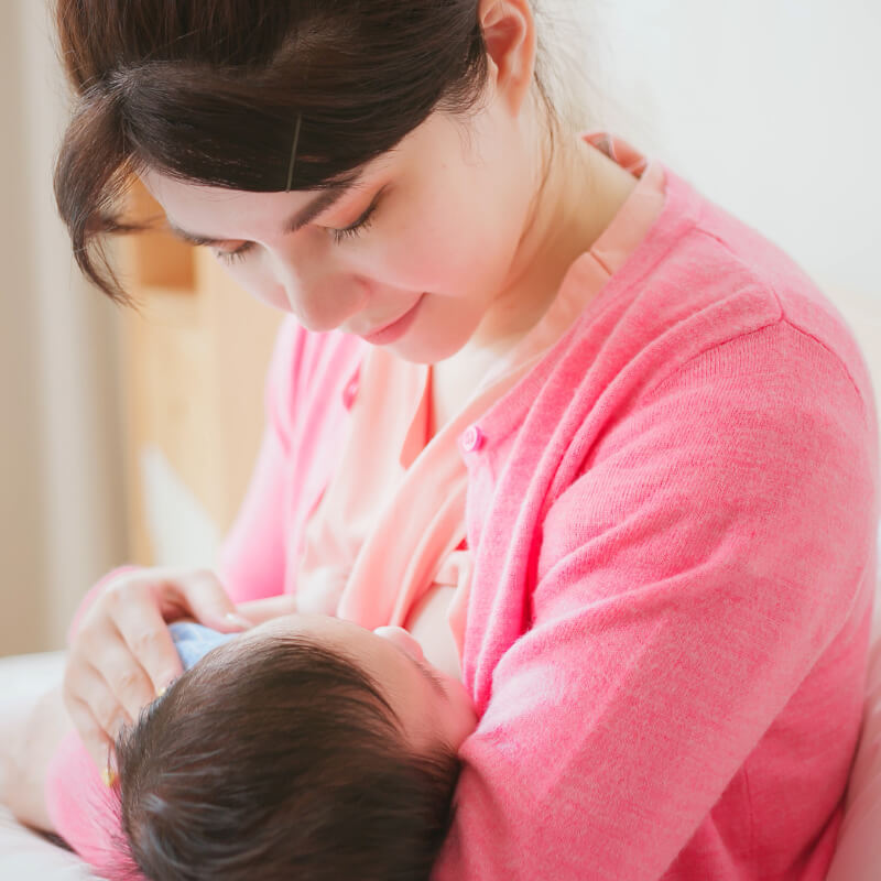 A mum breastfeeding