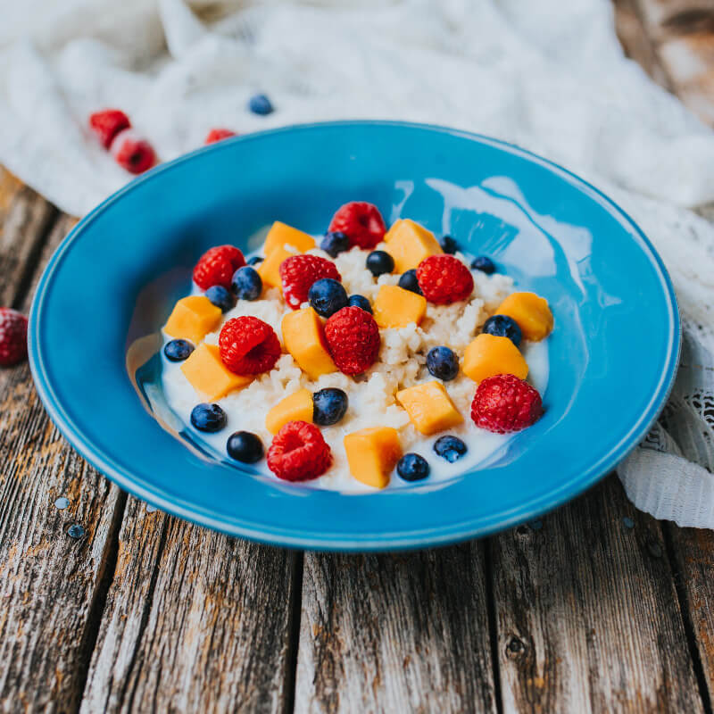 Sweet porridge for breakfast