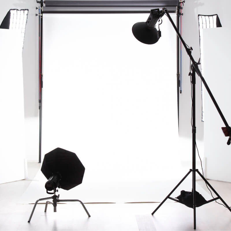 A studio for photoshoot