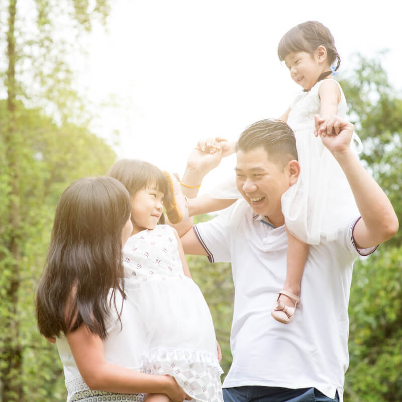 A family outdoor