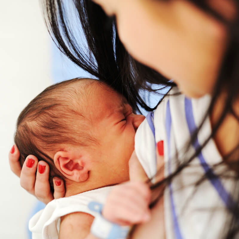 Baby breastfeeding