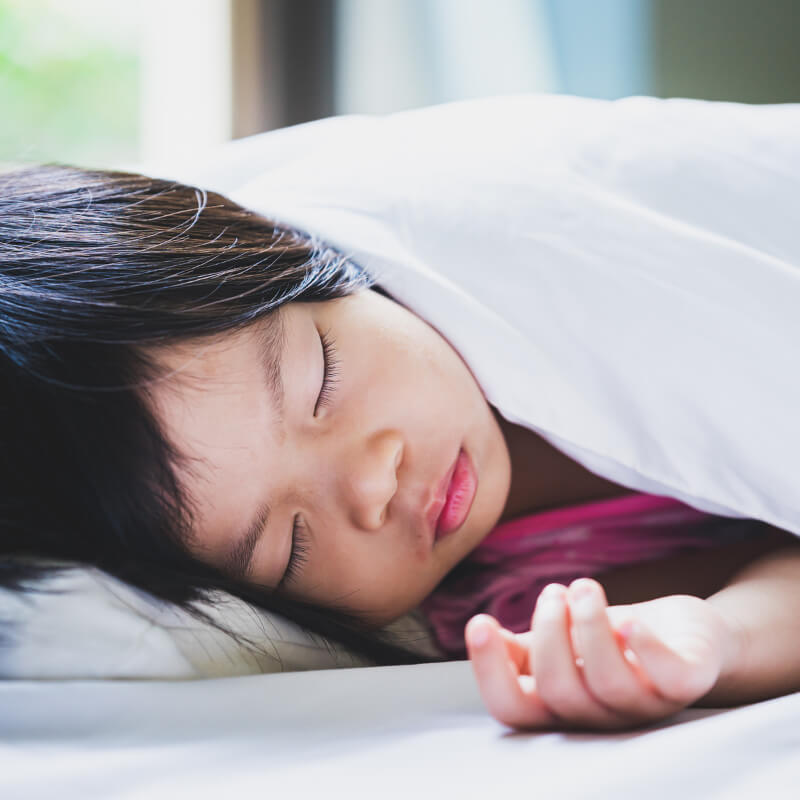 A girl sleeping