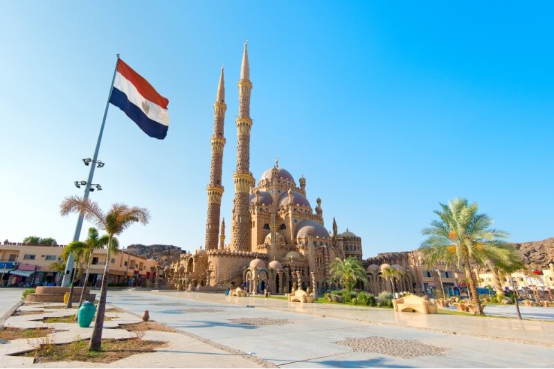 Al Mustafa Mosque in the Old Town of Sharm El Sheikh