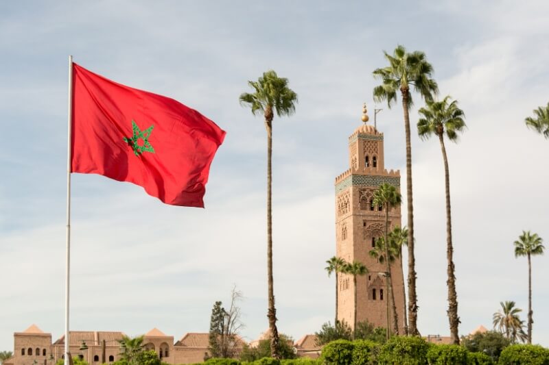 Morocco and Djemma el Fna tower