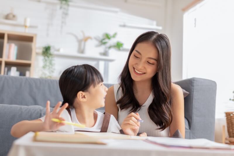 mother and daughter enjoying quality time